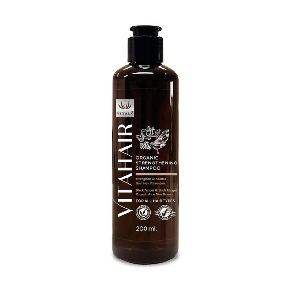 VitaHair Organic Strengthening Shampoo 200 ml.