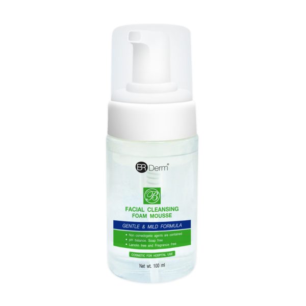 BR Derm Facial Cleansing Foam Mousse 100 ml.